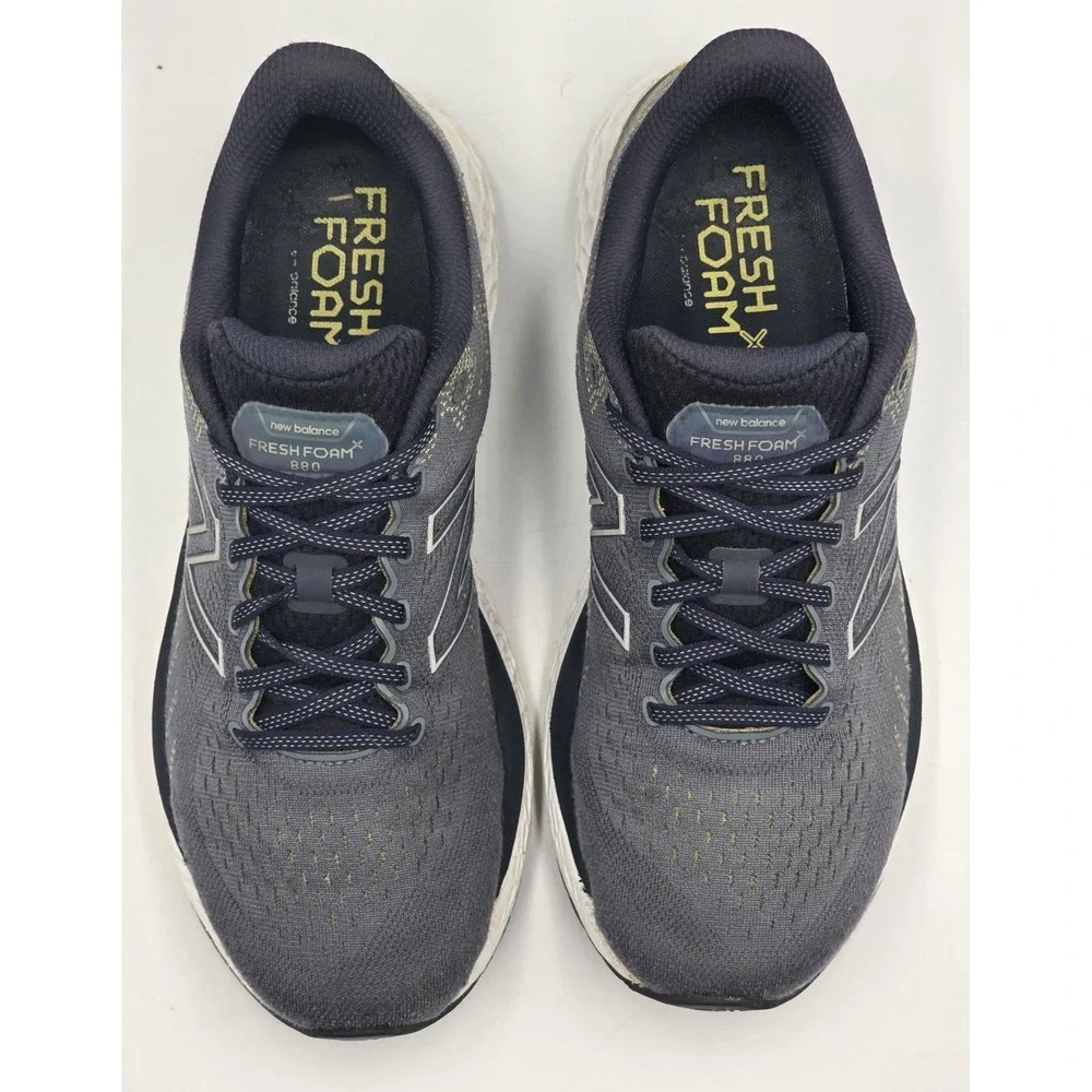 New Balance Fresh Foam 880v11 M880T11 Men's 11 2E Wide Ocean Grey Yellow